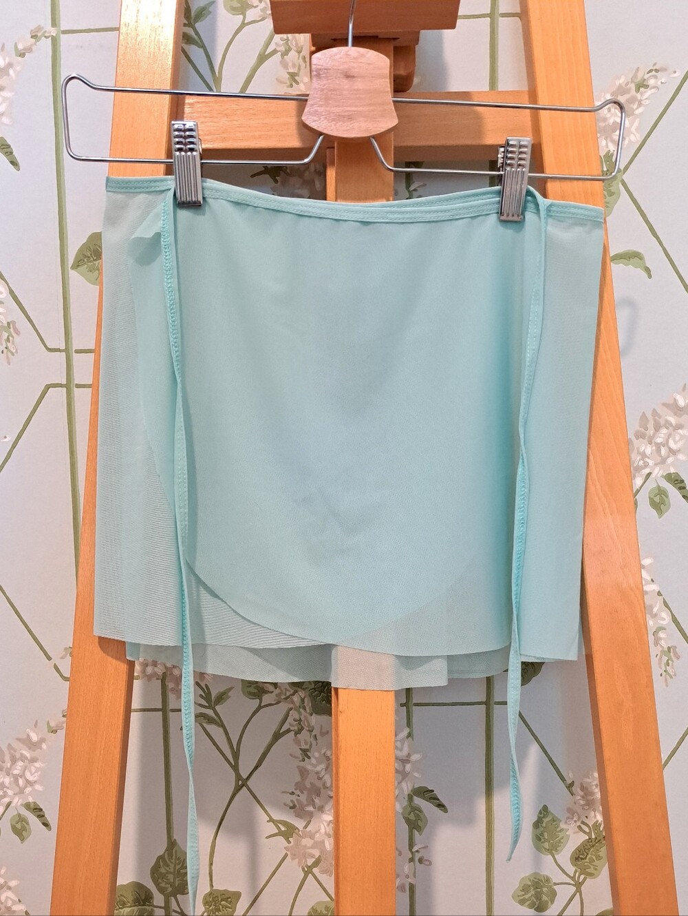 Eleve Pale Aqua "Vienna" Wraparound Mesh Ballet Skirt